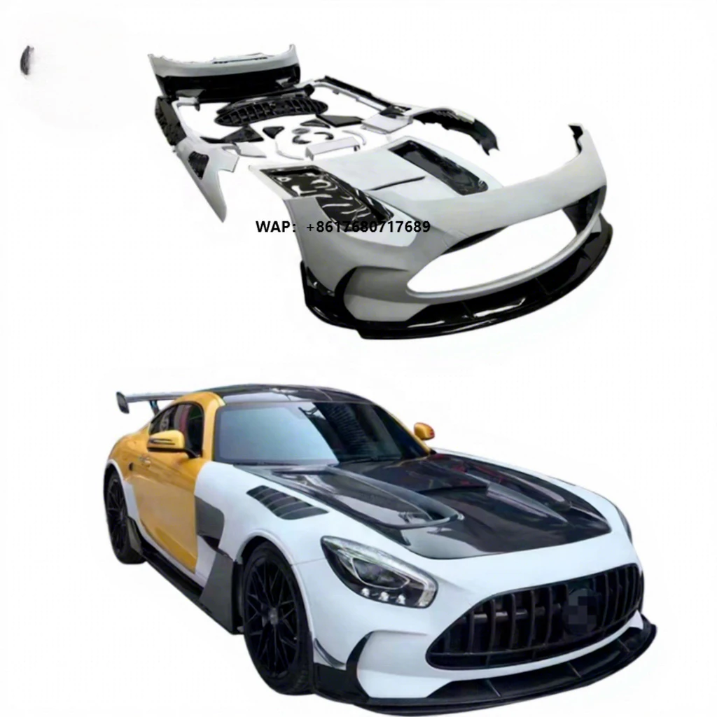 Carbon Fiber Body Kit for  Benz  GT Large Enveloping Front Bar Rear Bar Side Skirt Tail Cover BS Style