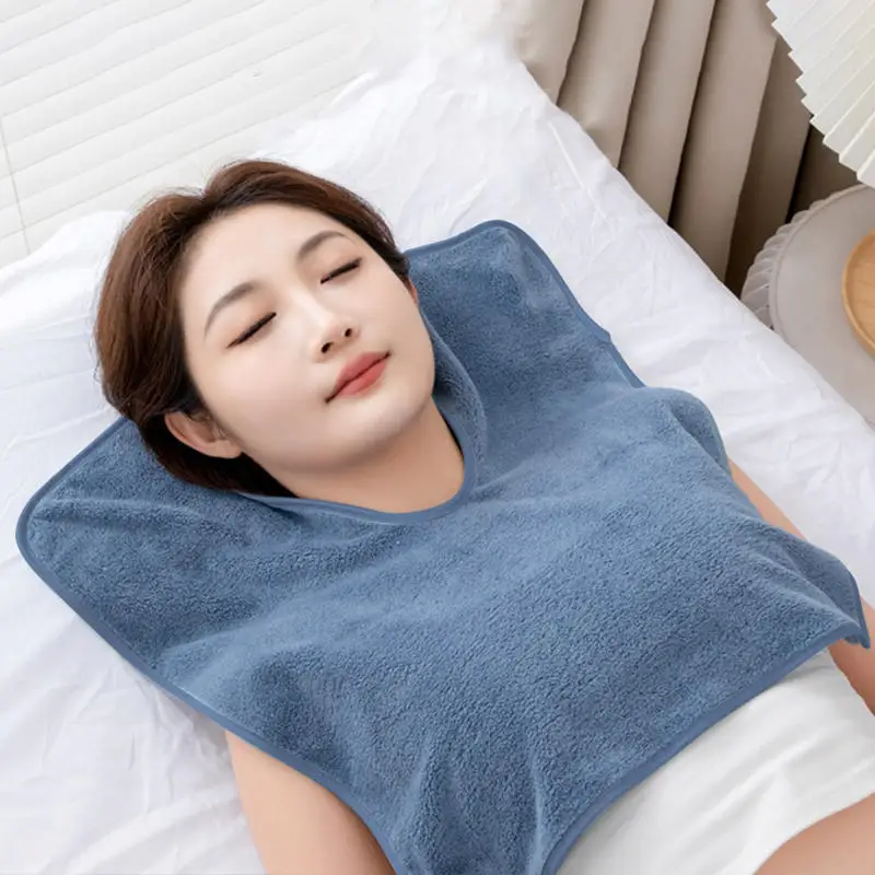 Toalha de Massagem para Salão de Beleza, Toalha Facial de Microfibra SPA, Toalhas em Forma de U para Esteticistas, Ferramentas de Cuidados com a Pele