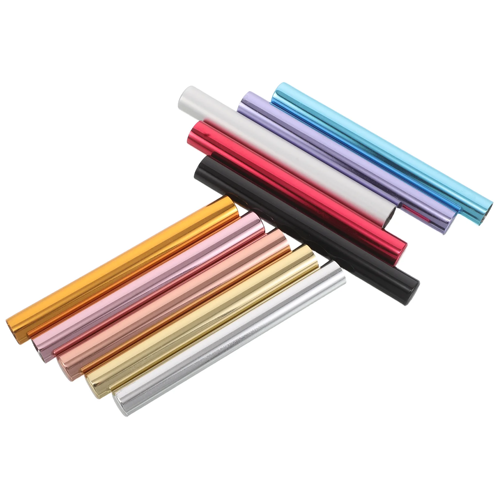 

10 шт., ручка для ногтей, металлический чехол, красочная уплотнительная крышка для маникюрной щетки, защита от пыли, подходит для портативного инструмента, аксессуар