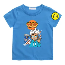 Merch A4 Lamba Cotton T-shirt Short Tops Boys Tshirt Y2k Tees Влад Бумага А4 Summer Anime Tees Kids Clothes Girls Tops Vlad A4