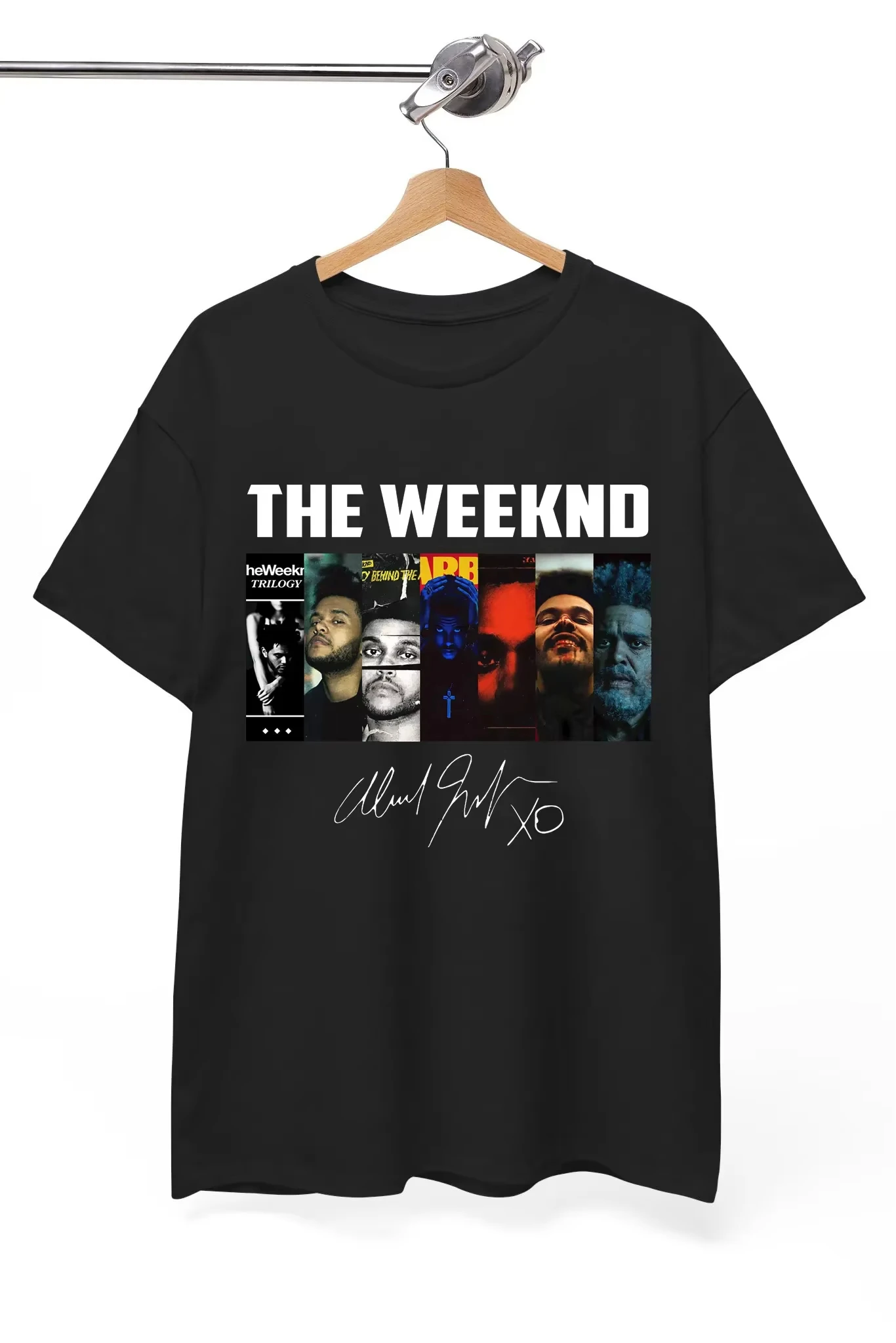 The Weeknd Albums Collection 2026 Unisex O‑Neck Cotton Short‑Sleeve Y2K Oversized Vintage Fans Graphic Tee Tops