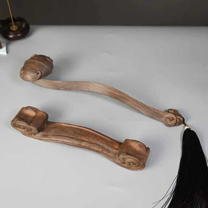 Vietnamese Agarwood Carving Ruyi Ornament Home Decor Opening Housewarming Gift Everything Goes Well Solid Wood Craft