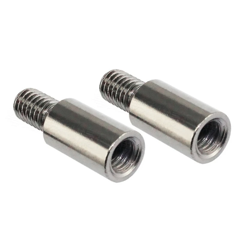 2 Pieces Chrome Arcade Joystick Shaft Extender Game Controller Joystick Extension Rod Screw for SANWA/Seimitsu Joystick