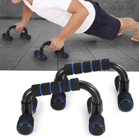 TOMSHOO 5-In-1 AB Wheel Roller Kit with Push-Up Bar Jump Rope Hand Gripper and Knee Pad Abdominal Core Carver Fitness Workout