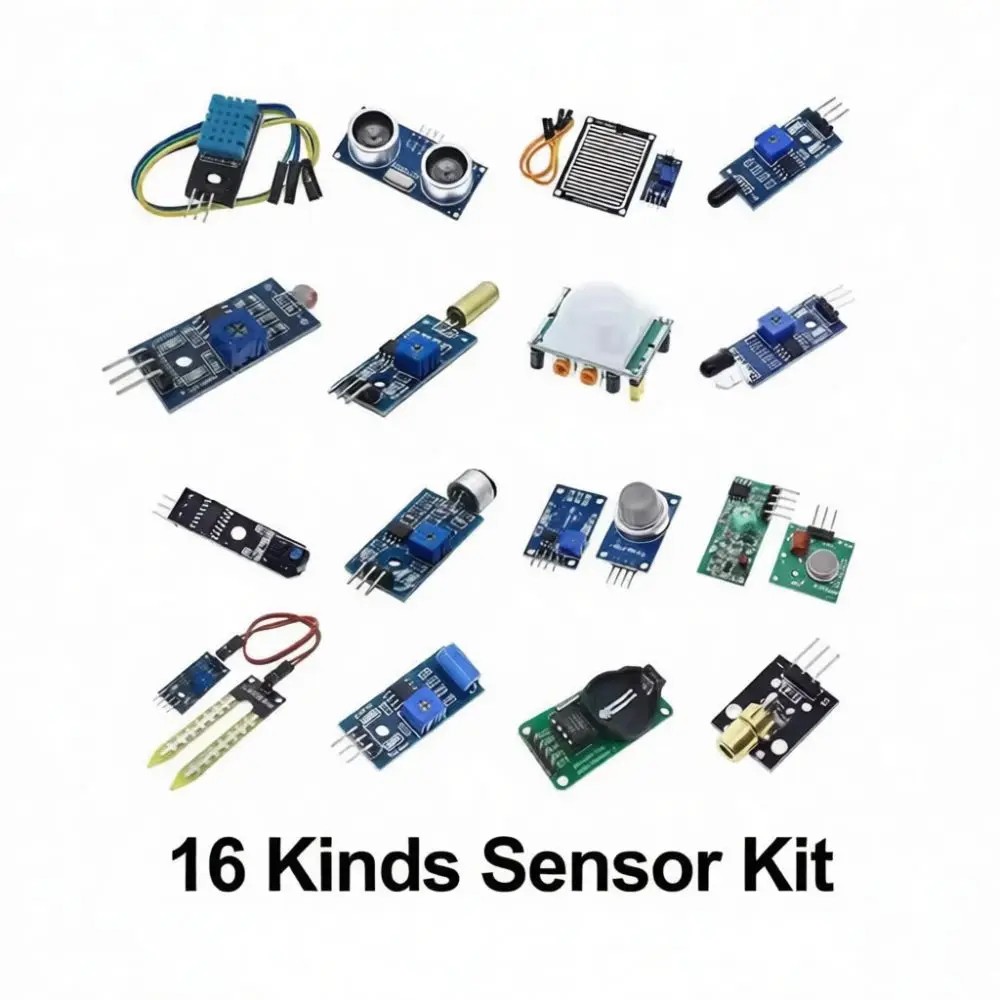 Electronic Sensor Modules Kit For Raspberry Pi Arduino Uno R3 STM32 Development Board Prototype Building Logic Testing Parts