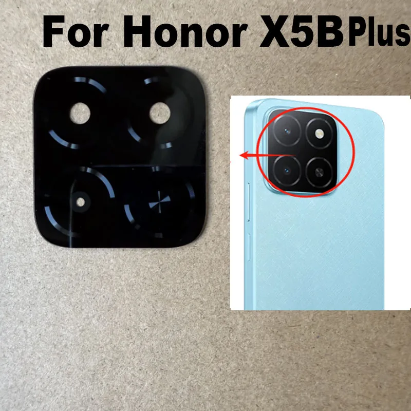 New For Huawei Honor X5b Plus Back Camera Glass Rear Lens With Adhesive Sticker Replacement