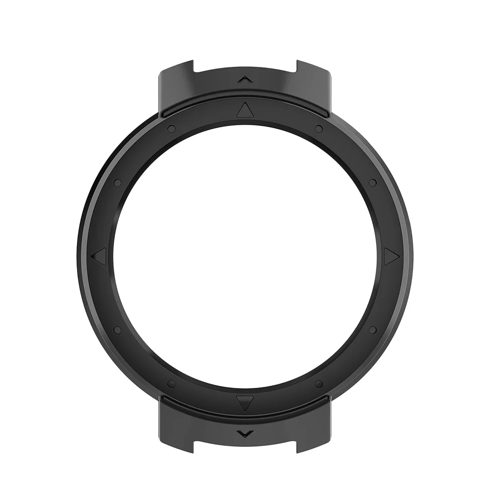 حافظة واقية للساعة الذكية واقي للساعة الذكية PC Shell Watch Protector متوافق مع Verge A1801 (أسود)