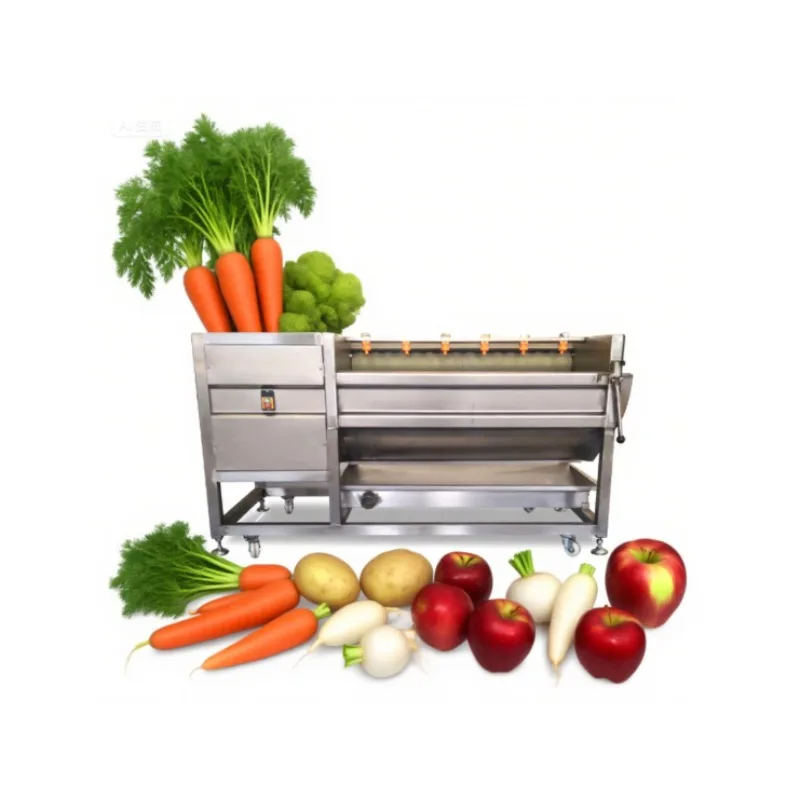 Industrial Commercial Fruit and Vegetable Washing Machine with Motor and Engine Multifunctional Cleaning Equipment