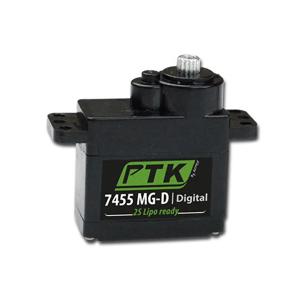 PTK 7455 MG-D Micro Servo 12g High Speed and Large Torsion Digital Metal Tooth servo (9g Size) Fixed Wing Model