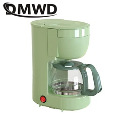 110V Automatic Electric Espresso Coffee Maker Cafe Drip American Latte Coffee Brewing Machine Household Mini Glass Boiler Teapot