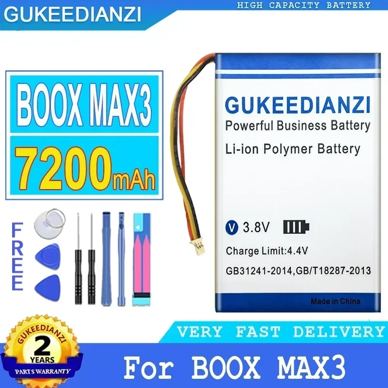 7200mAh High Capacity Mobile Phone Battery For Onyx, Boost Max 2 3, Note Lite, 2588158, Ebook MAX2, MAX3,