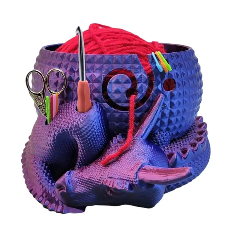 Yarn Storage Bowl Yarn Holder Dragon And Egg Yarn Bowl For Knitting Crochet Skeins Crochet Organizer Storage Rack Supplies