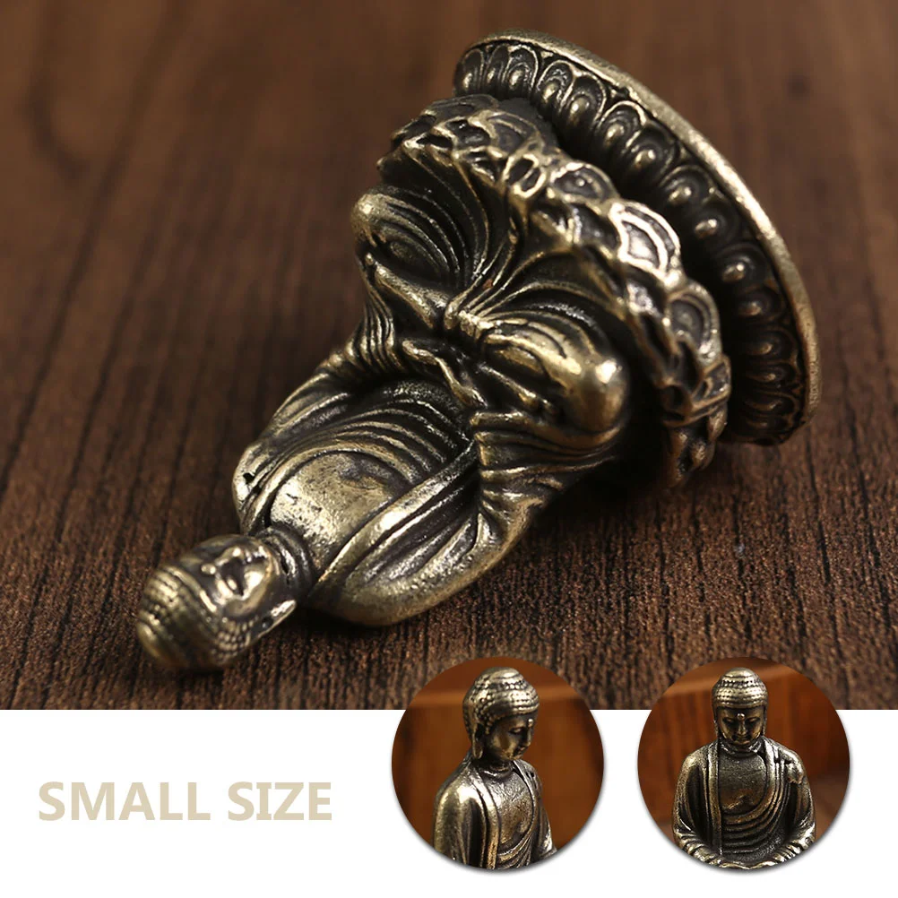 Buddha Statue Ornament Large Zen Decorations For Home Figurines Brass Room Meditation Shaped