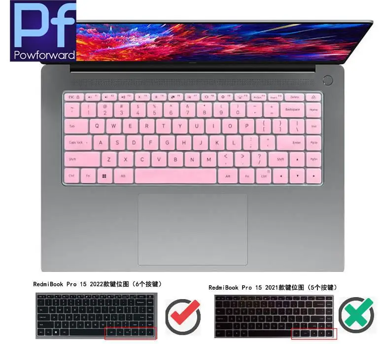 TPU laptop Keyboard cover skin screen for XiaoMi Mi RedmiBook Pro 16 RedmiBook 15 i5 i7  2022 2021 15.6-inch RedMi book 15 16