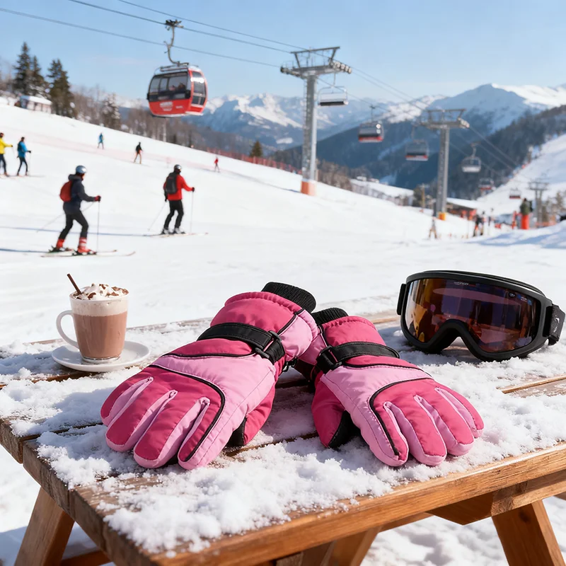 المرأة الشتاء قفازات التزلج يندبروف الدافئة التزلج القفاز المضادة للانزلاق شاشة تعمل باللمس قفازات ركوب الدراجات الرياضة في الهواء الطلق على الجليد قفازات الثلوج