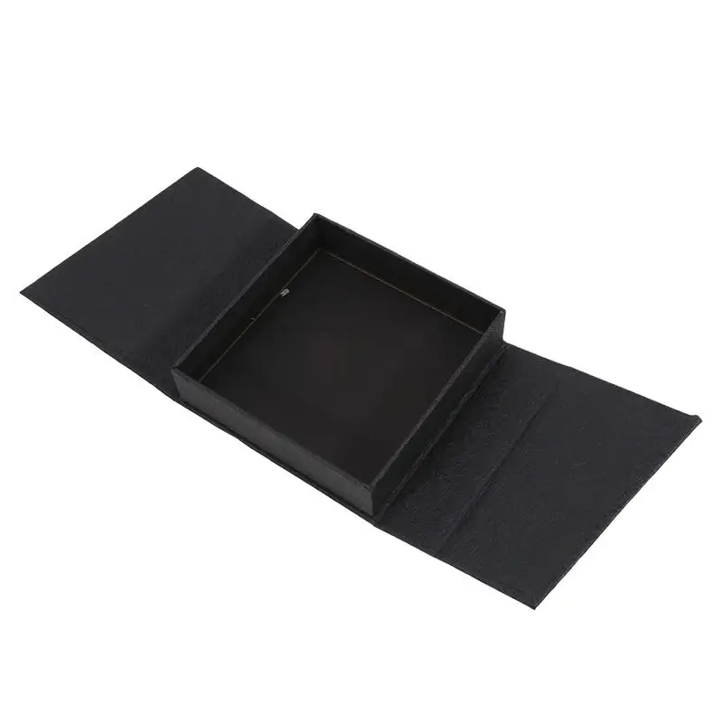 

Exquisite Dual-opening Magnetic Flip Jewelry Box Earring Necklace Ring Jewelry Organizer Box Thick Jewelry Packaging Box