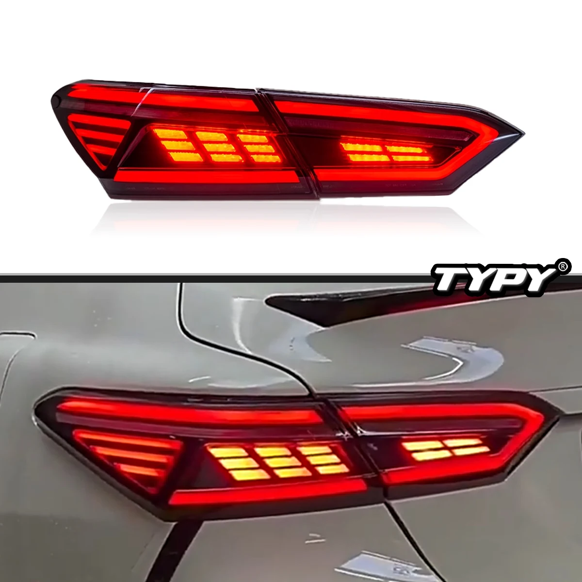 

TYPY Car Tail Lights For Toyota Camry 2018-2022 LED Car Tail Lamps Daytime Running Lights Dynamic Turn Signals Car Accessories
