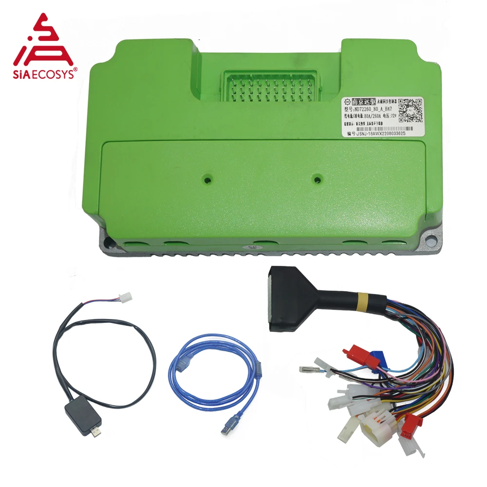 FARDRIVER ND72260 High Power Electric Motorcycle Controller 260A BLDC Programmable with USB Cable 1.5-3kW QSMotor 72V Rated