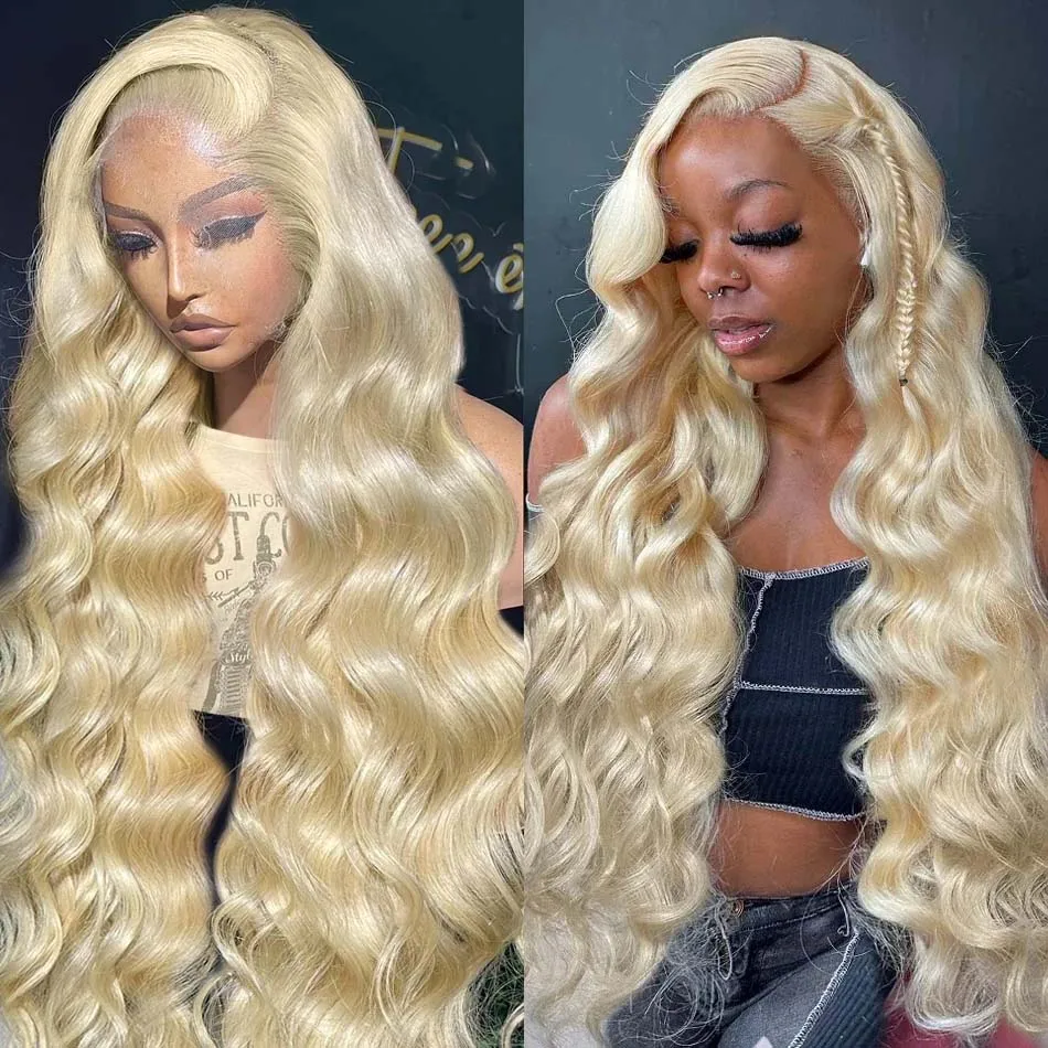 

Blonde 613 HD Body Wave Transparent 13x4 Lace Frontal Human Hair Wigs For Women Remy Loose Wave Lace Front Wigs Pre Plucked Hair