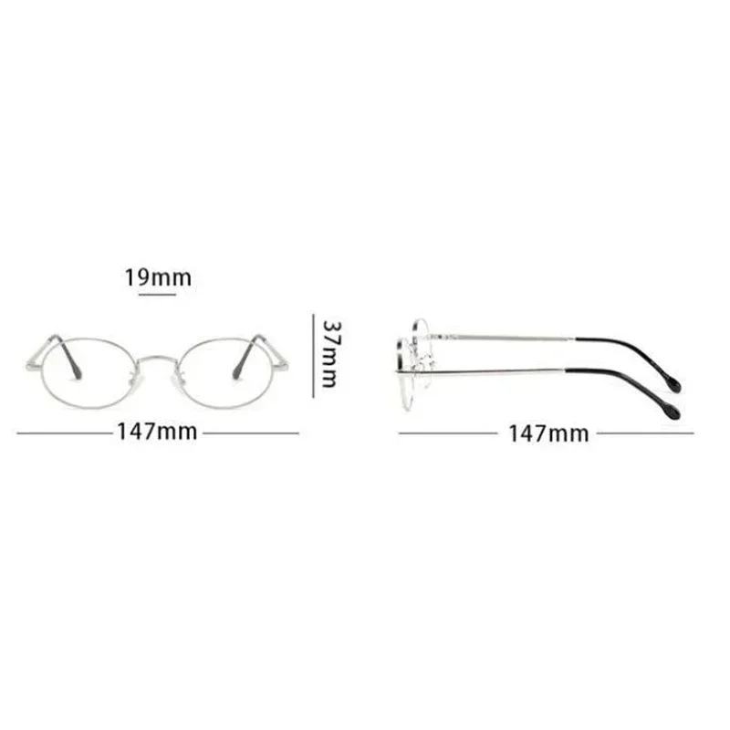 Trendy Women Photochromic Myopia Glasses Men Ladies Fashion Small Oval Frame Near Sight Eyewear Anti-UV Color Change Eyeglasses image 6