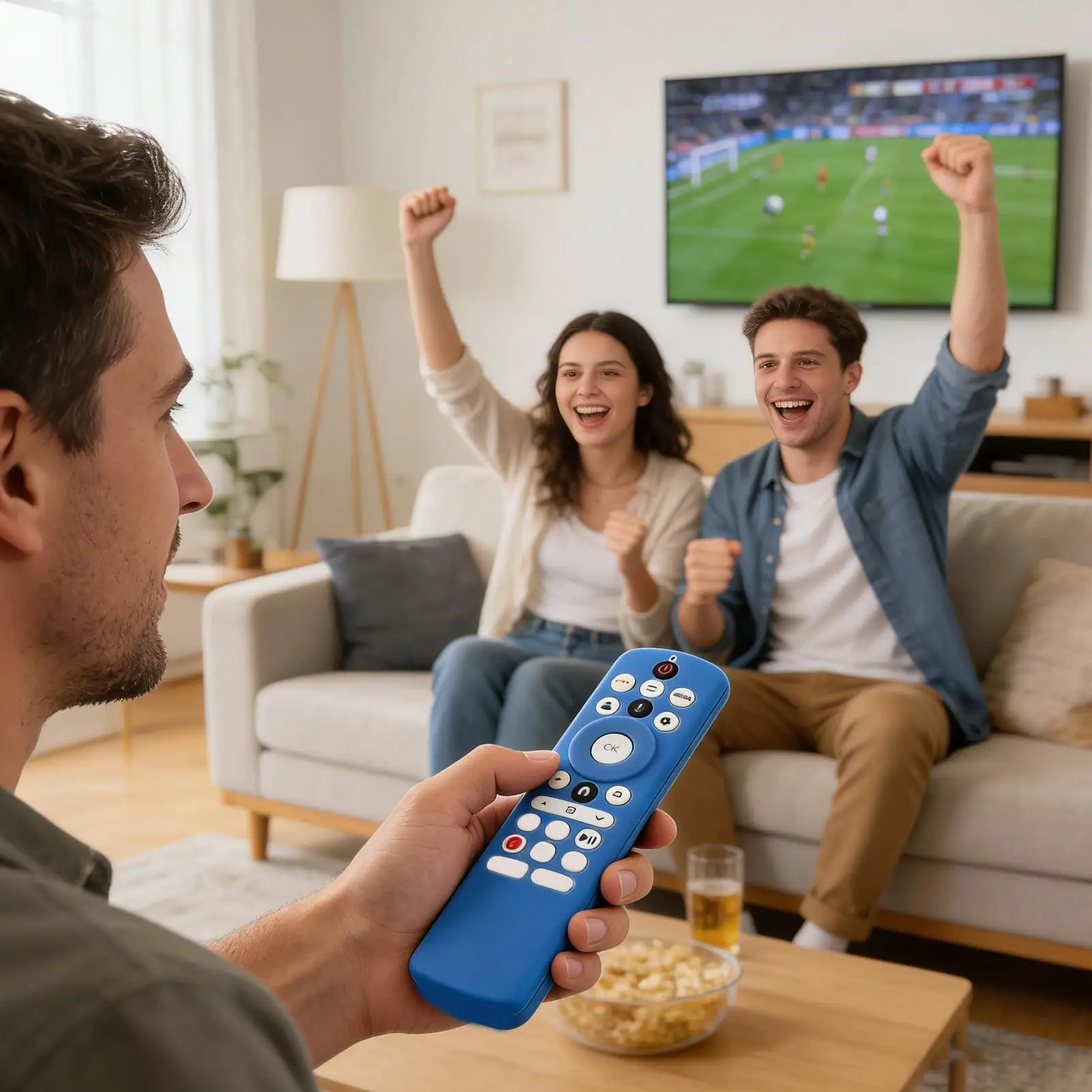 Non- Slip Silicone Cover TV Remote Control Protective Case Drop-proof Luminous Protective Case For TV Streaming Device Home
