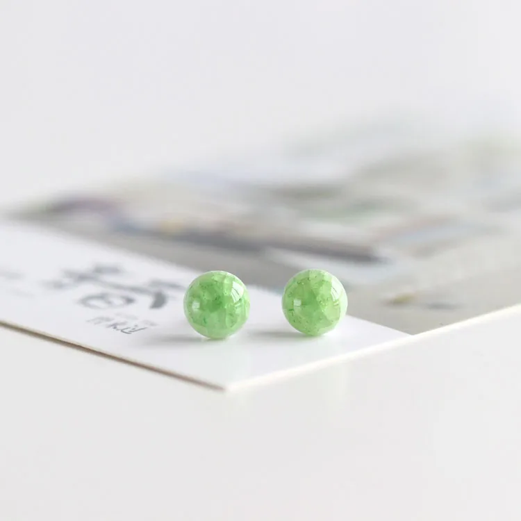 Boutique Folk Style Ceramic Earrings Earrings Wholesale Crafts Temperament Original Decoration Dropshipping #1110