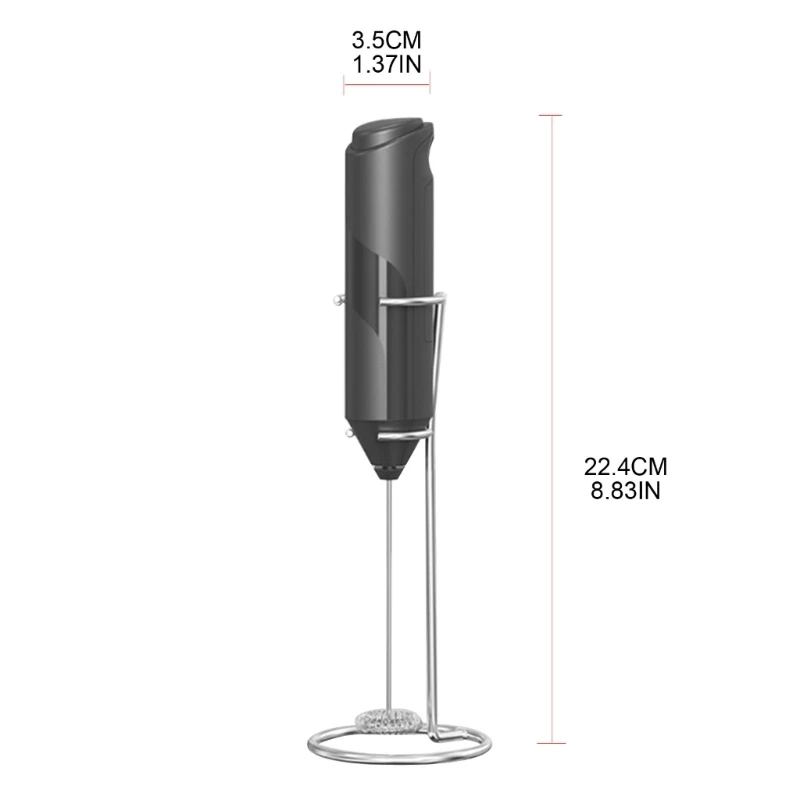 Espumador leite portátil elétrico, liquidificador, misturador bebidas para café, frappe, chocolate quente, mini batedor