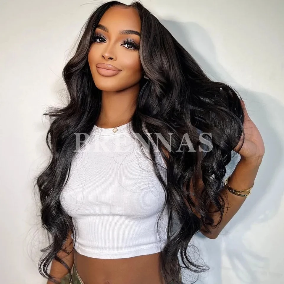 

Body Wave Lace Front Wigs Human Hair Natural Color Preplucked 28Inch Glueless Human Hair Lace Front Wigs Density 180 Can Be Dyed