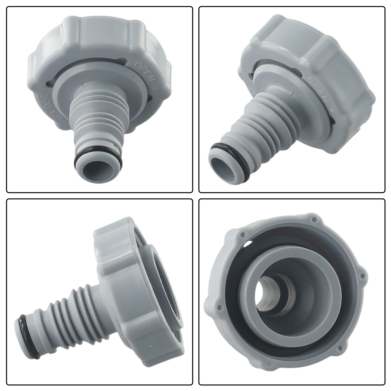 P6H1419 Pool Drain Valve Replacement Drain Fitting Connector Adapter Above Ground Replacement Outdoor Swimming Pool Accessories
