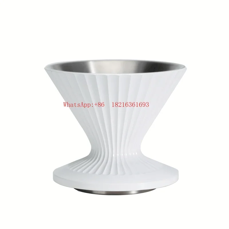 NEW2026 Coffee Funnel Filter Cup Hand Flush Household Commercial Filter Appliance Stainless Steel Set Heat-resistant Mocha Pot
