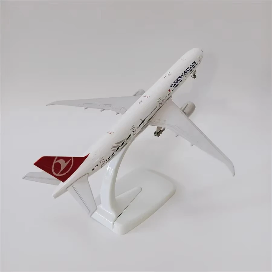 Airplane Model 777 B777 Air Turkish Airlines 20cm Alloy Metal Model Plane Diecast Airways Aircraft  Wheels Landing Gears