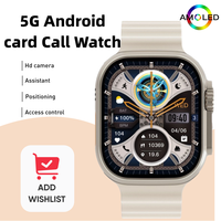 Ultra AI3 256GB 4G SIM smartwatch Android 2.2-inch 448 * 528 AMOLED screen health monitoring 180 ° rotating camera
