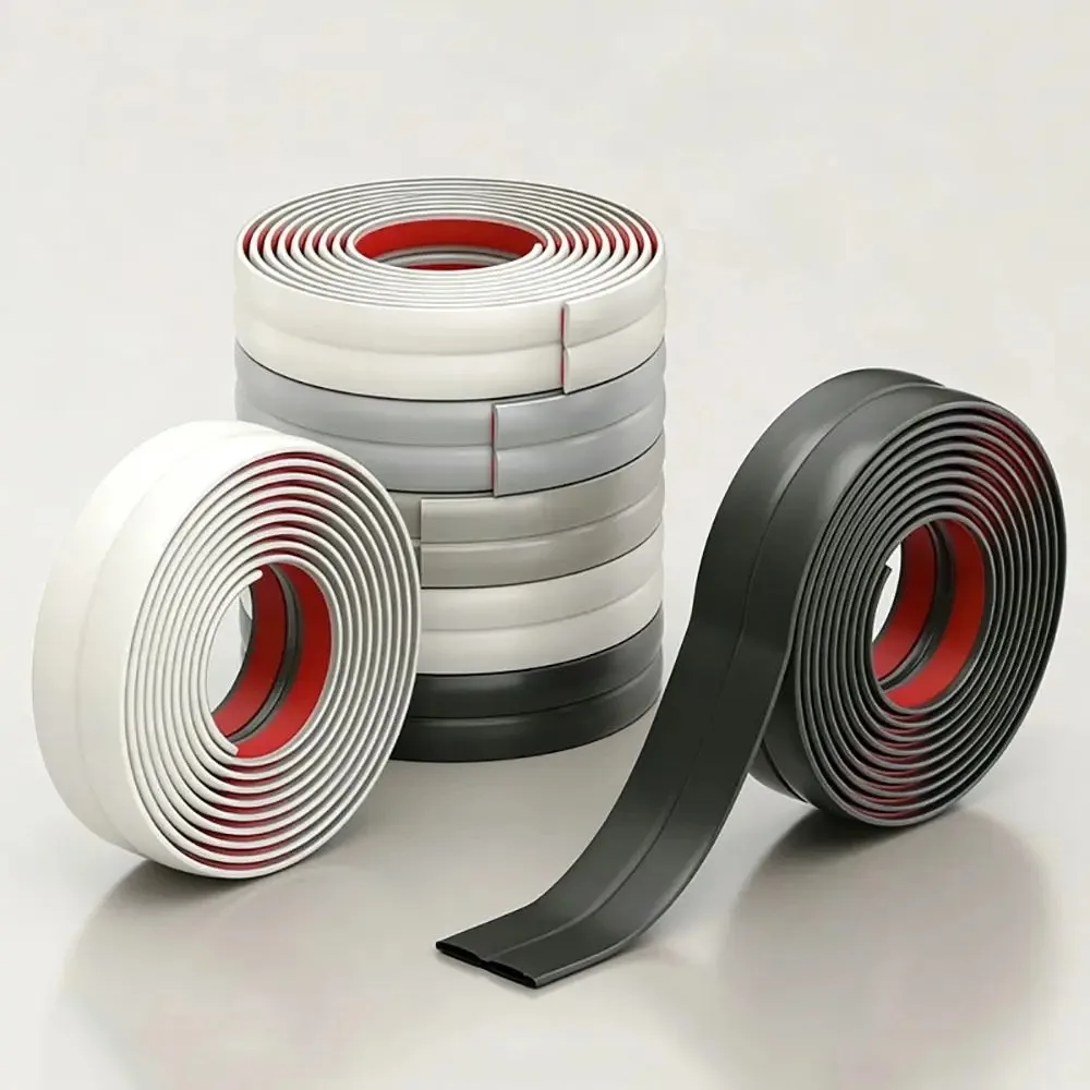 1roll 3metersx2cm Peel and Stick Wall Trim Flexible Material PVC Material Flexible Corner Trim Moulding Inside & Outside Corner