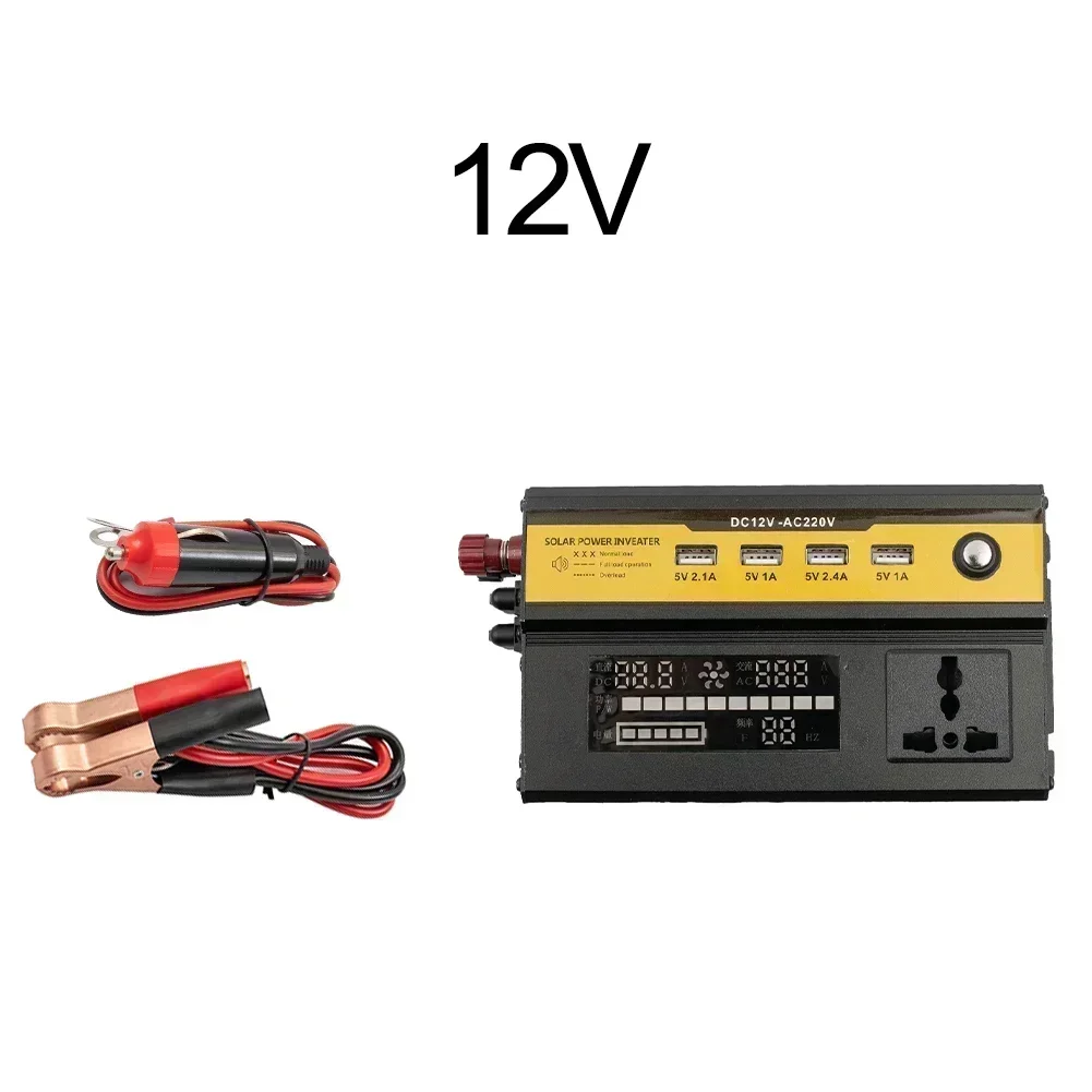 5000W Sine Wave Inverter High Power Car Inverter Solar Inverter 12V/24V-220V Car Accessories High-quality Vehicle Inverter