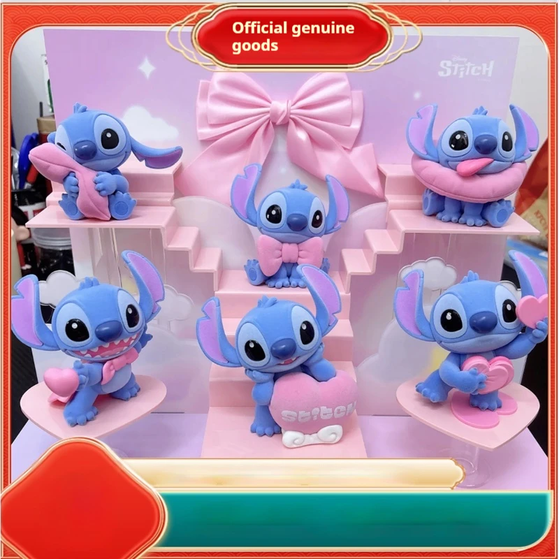 

Authentic Miniso Disney Stitch Warm Pink Series Blind Box Cute Ornament Girl Birthday Gift