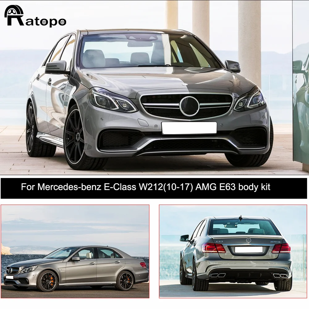 Car modification enthusiast E Class W212 upgrade E63 AMG front rear bumper body kits for