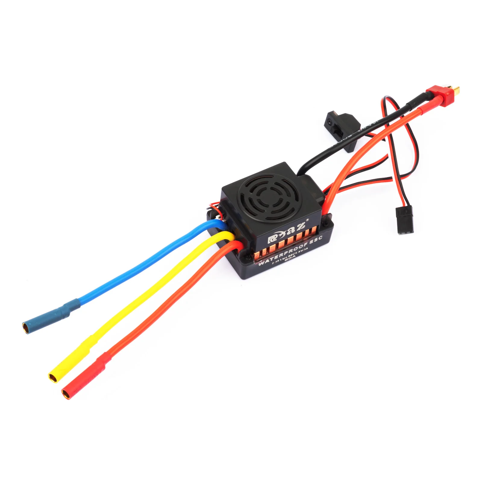 

Waterproof 60A RC Brushless ESC Programmable Speed Controller with 5.8V/3A BEC for 1/10 RC Car Truck 3650 Motor