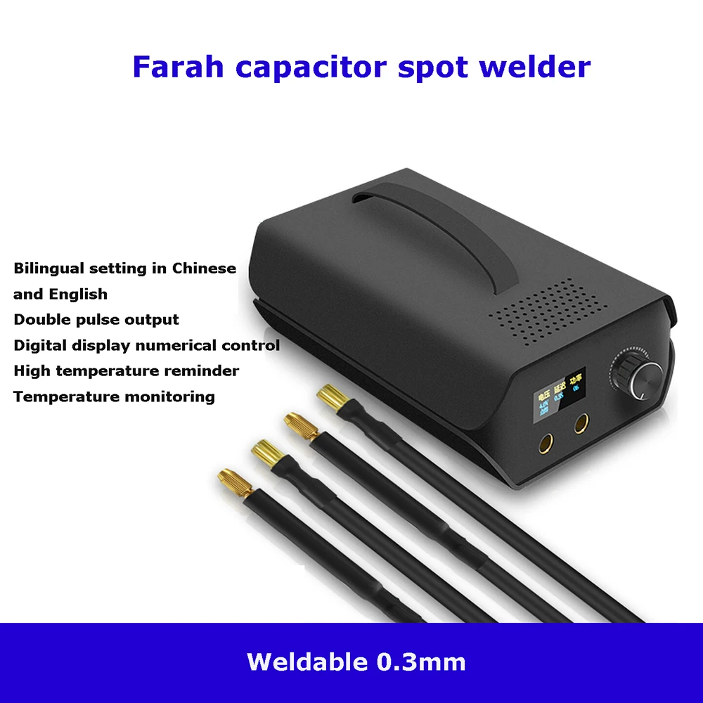 Portable Spot Welding Machine 120 Gear Adjustable 3000F  Capacitor For 18650 Lithium Battery DIY Welding Device Spot Welder