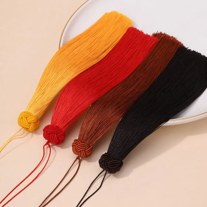 5/10pcs 14cm Pineapple Cap Silky Tassel Handmade Soft Bookmark Beaded Tassels For DIY Crafts Jewelry Making Projects Accessories