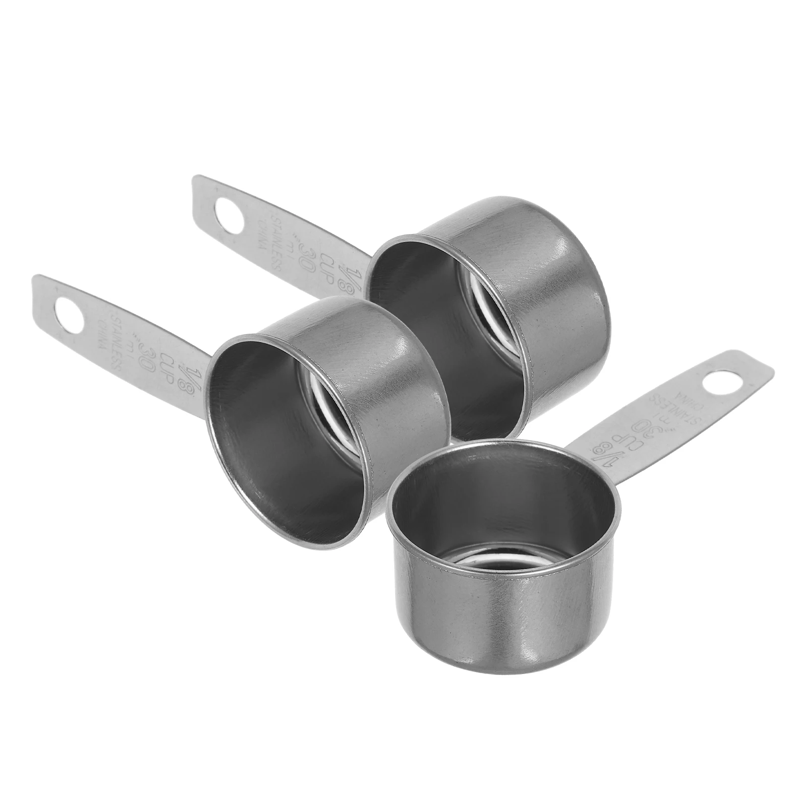 

3Pcs Stainless Steel Sauce Cups Handle Design for Home Restaurant Condiment Bowls Sauce Cups Condiment Bowls