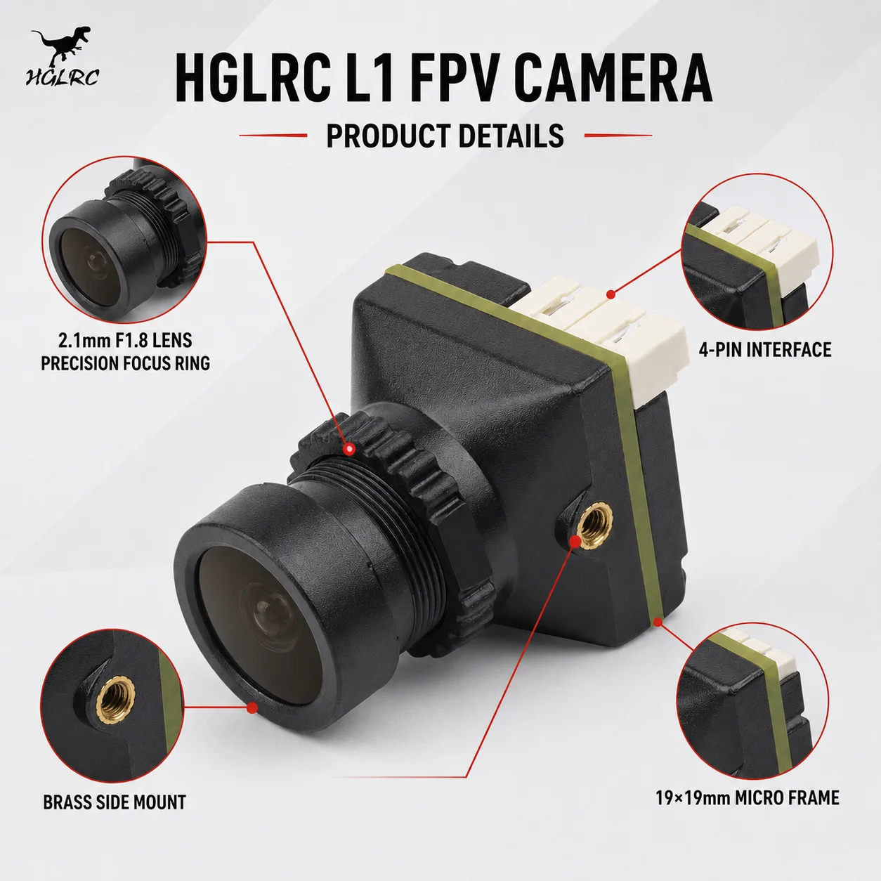 HGLRC L1 FPV Drone Camera 1200 - Drone Camera Wide Angle review and price