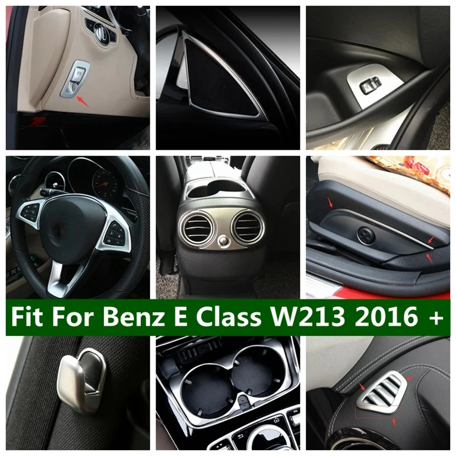 

Air Conditioning AC Vent / Head Lamp Button / Hook / Electronic Handbrake Cover Trim For Mercedes-Benz E Class W213 2016 - 2020