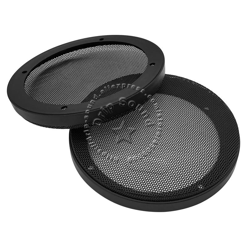 6.5インチスピーカーグリル変換ネットカバー車の家のオーディオ装飾サークル金属メッシュ保護180 # 黒