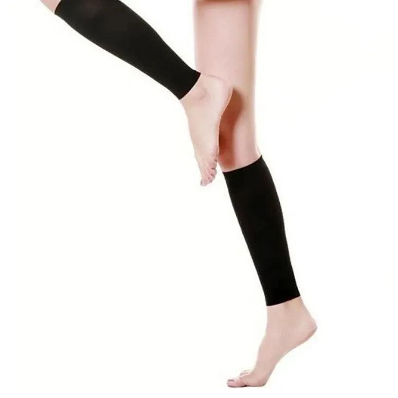 1Pair Varicose Vein Fatigue Relief Leg Warmer Compression Calf Sleeve Sock Long Stocking Elastic Leg Support Leg Shin Sock