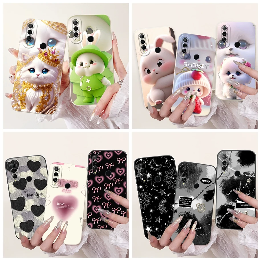 Чехол для Honor 10i HRY-LX1T 20i 20e с милым мультяшным кроликом Love, мягкий силиконовый чехол для Honor 20 Lite Honor 10 Lite Protector