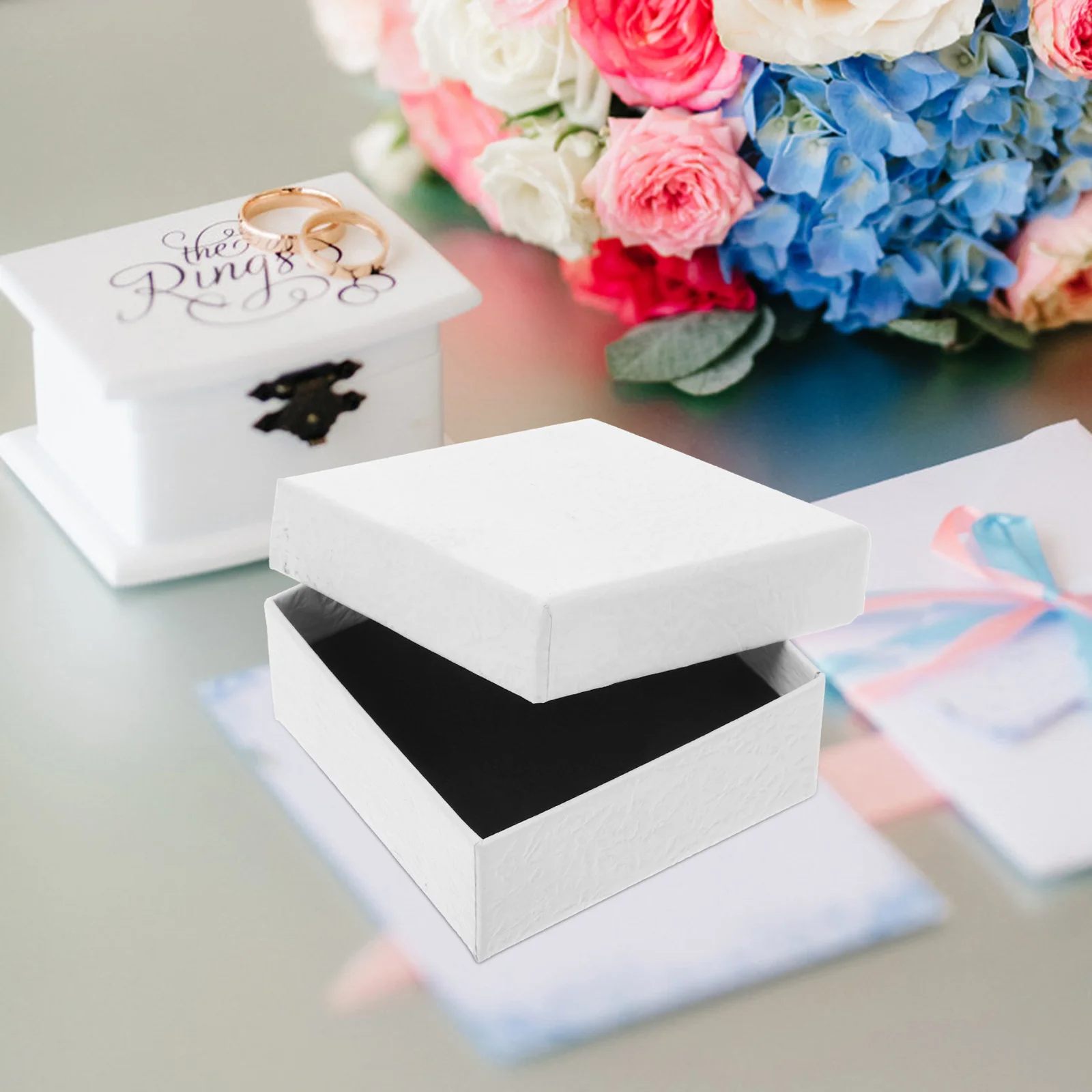 

12Pcs Jewelry Gift Boxes Necklace Earring Bracelet Storage Case Simple Classic Small Jewelry Boxes Bulk Packaging