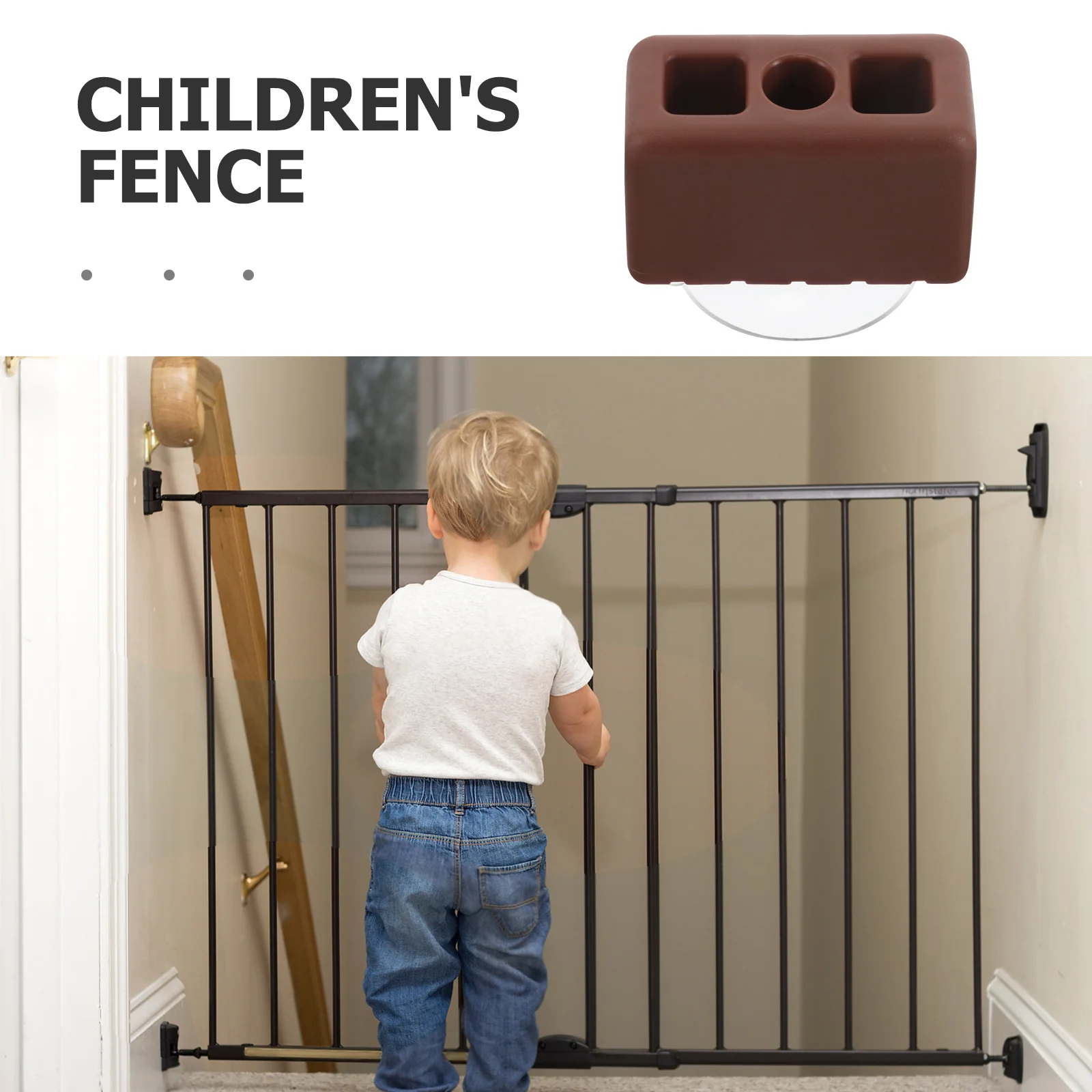 Child Fence Connector Suction Cups Playpen Safety Fixator Baffle Plastic Anti-slip Holder Baby