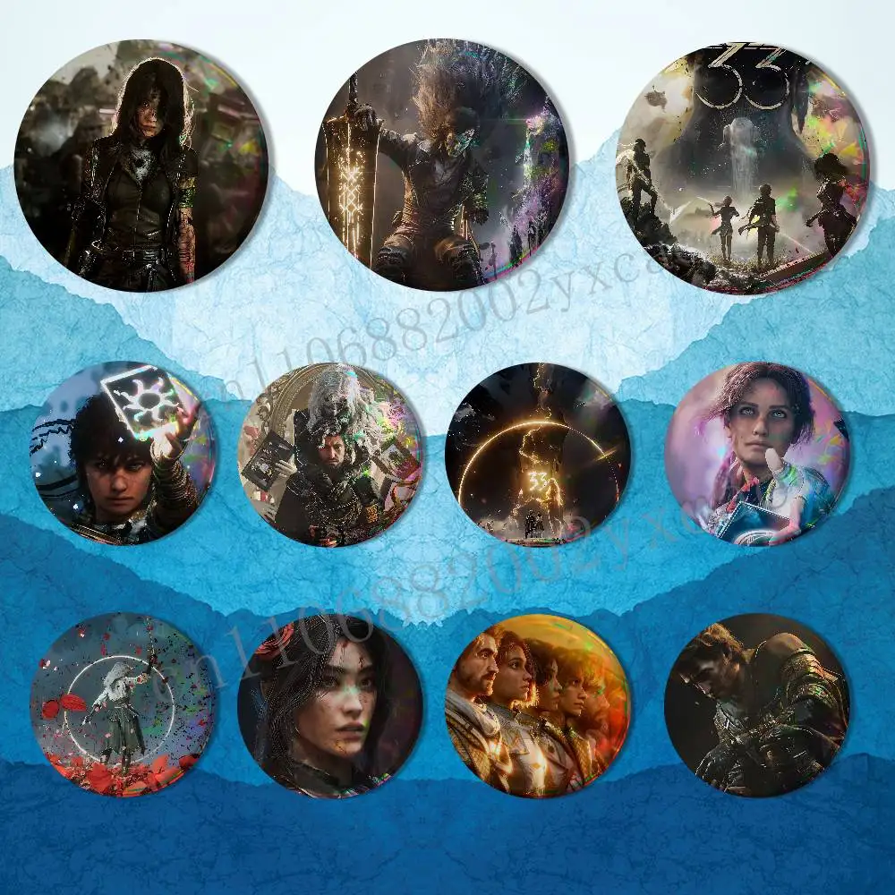 

game Verso Clair Obscur Creative Round Badge Button Pin Bag Decor Fans Collection Friends Gift Brooch