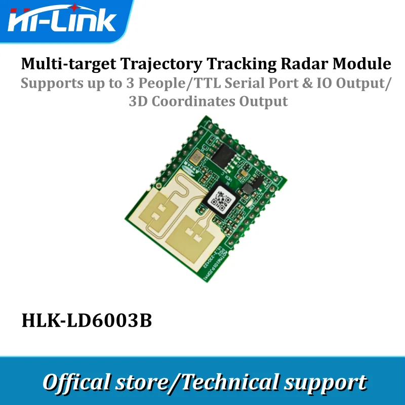 New Hi-Link HLK-LD6003B 60GHz 3D Human Presence Radar Module High Sensitivity Static & Motion Detection For Smart Home