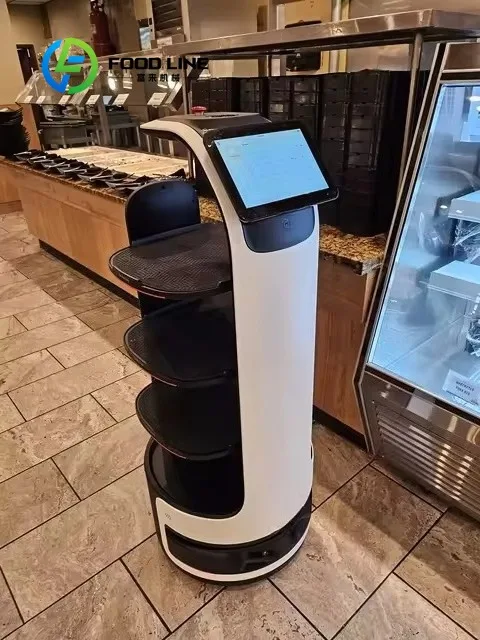 Restaurant Robot Food Preparation Robot Autonomous Navigation System Chassis Saluting Waiter Robot Intelligent